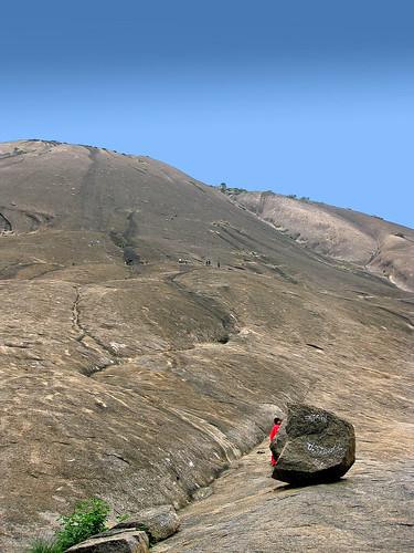india hill climbing granite karnataka moutain indien inder fakesky savandurga hügel ind granit