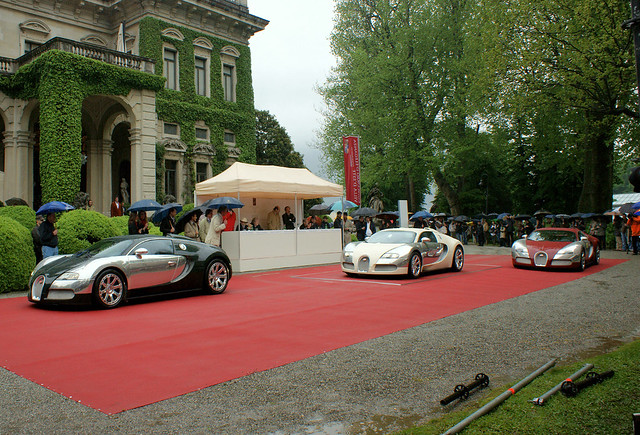 Tricolore Bugatti Bianco Rosso e Verde - Centenario 2009 Cernobbio