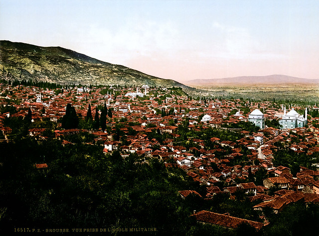 View from the military academy, Bursa, Turkey, ca. 1895