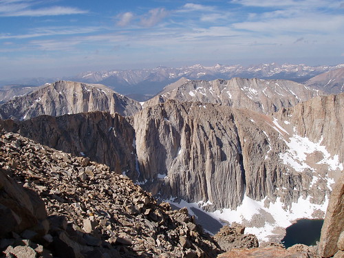 Looking west into Sequoia National Park from Trail Crest.