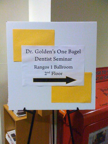 Dr. Golden's One Bagel Dentist Seminar