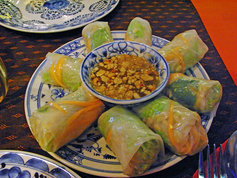 Spring Roll of "Kumer Traditional Food", restaurant at Siem Reap
