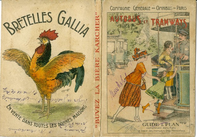 Guide to Autobus and Trams of Paris circa 1910