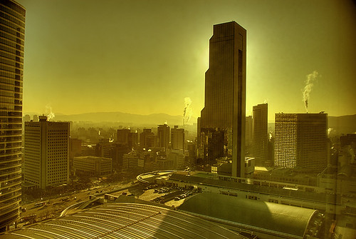 world morning winter tower skyscraper sunrise center korea seoul trade hdr intercontinental coex tél reggel napfelkelte 5xp szöul felhőkarcoló