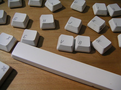 Naked keyboard | I had to pop these guys off to clean the 