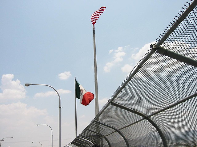 Border between Juarez, Mexico, and El Paso, Texas