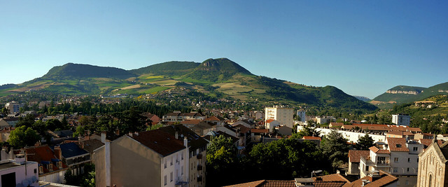 Panorama of Millau in the South of France