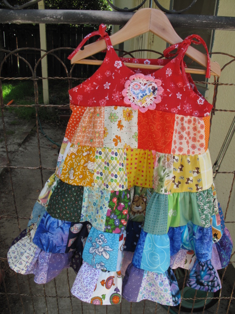 Stella's rainbow dress