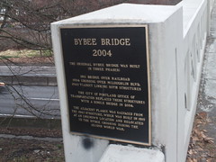 Bybee Bridge plaque