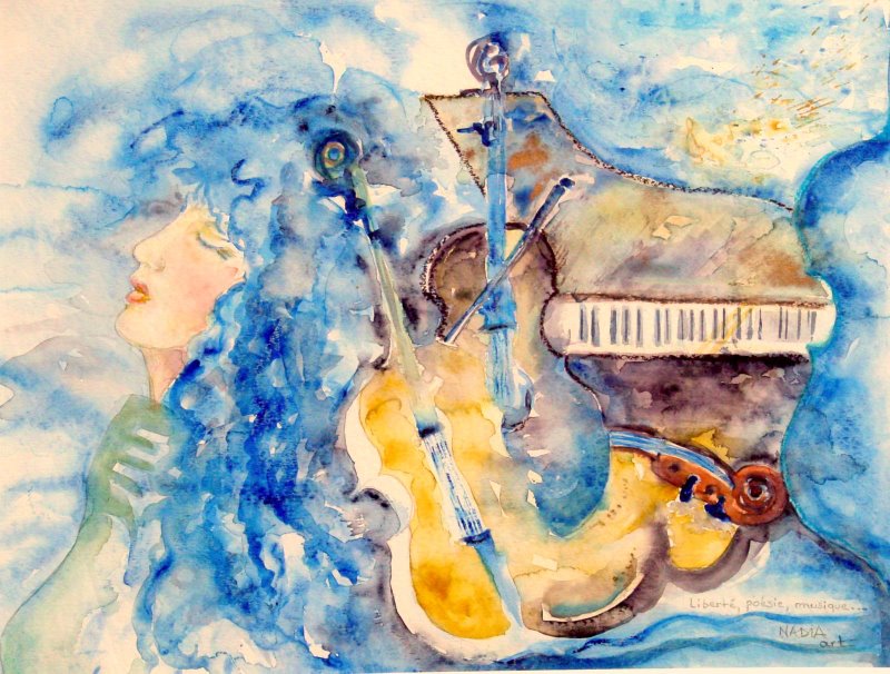 Art:watercolour: ...freedom, poetry, music...
