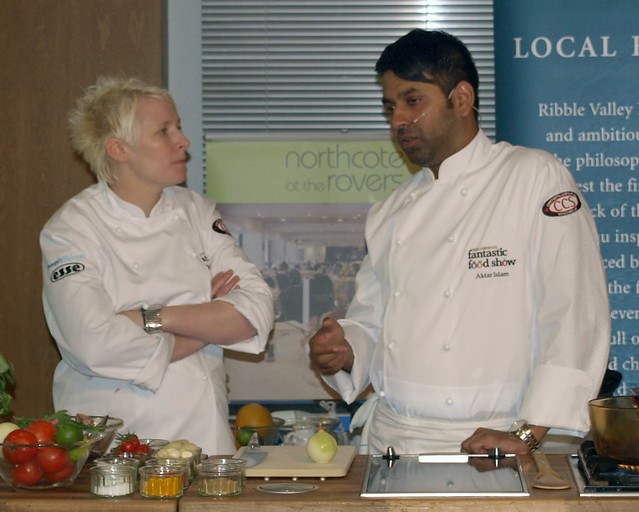 Chefs Lisa Allen and Akhtar Islam