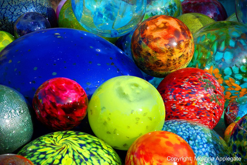 Chilhuly Glass Spheres At The Desert Botanical Garden In P Flickr