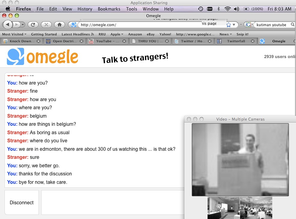 Chat megle Omegle allowed