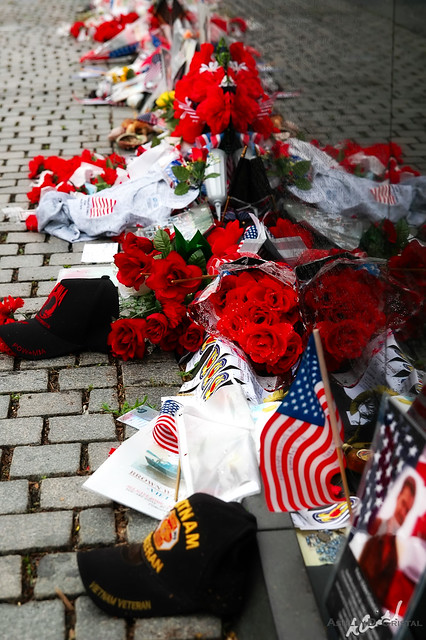 Post-Memorial Day Mementos at the Memorial Wall of the Vietnam Veterans Memorial
