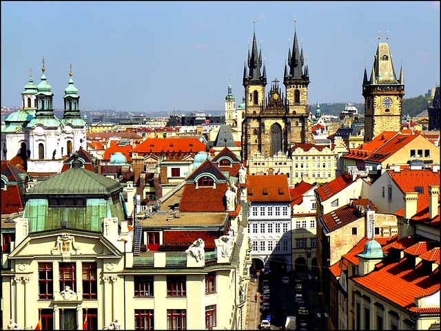 Prague roofs and churches