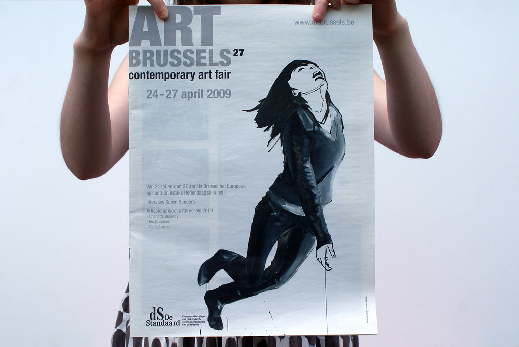 Charlotte Beaudry cover for Art Brussels newspaper 2009