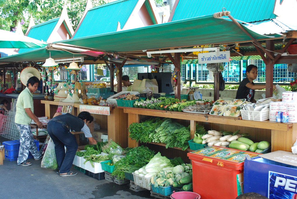 Vegetable stall - Taling Chan Floating Market