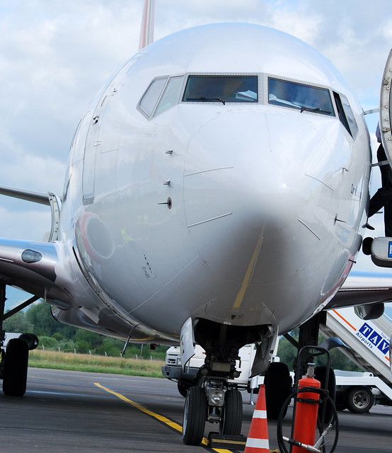 Corendon Netherlands Boeing 737 (PH-CDE) at Ohrid Airport Macedonia