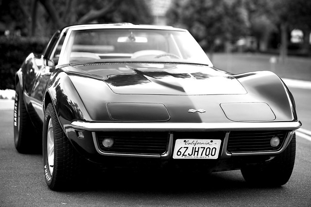 1969corvette-bw