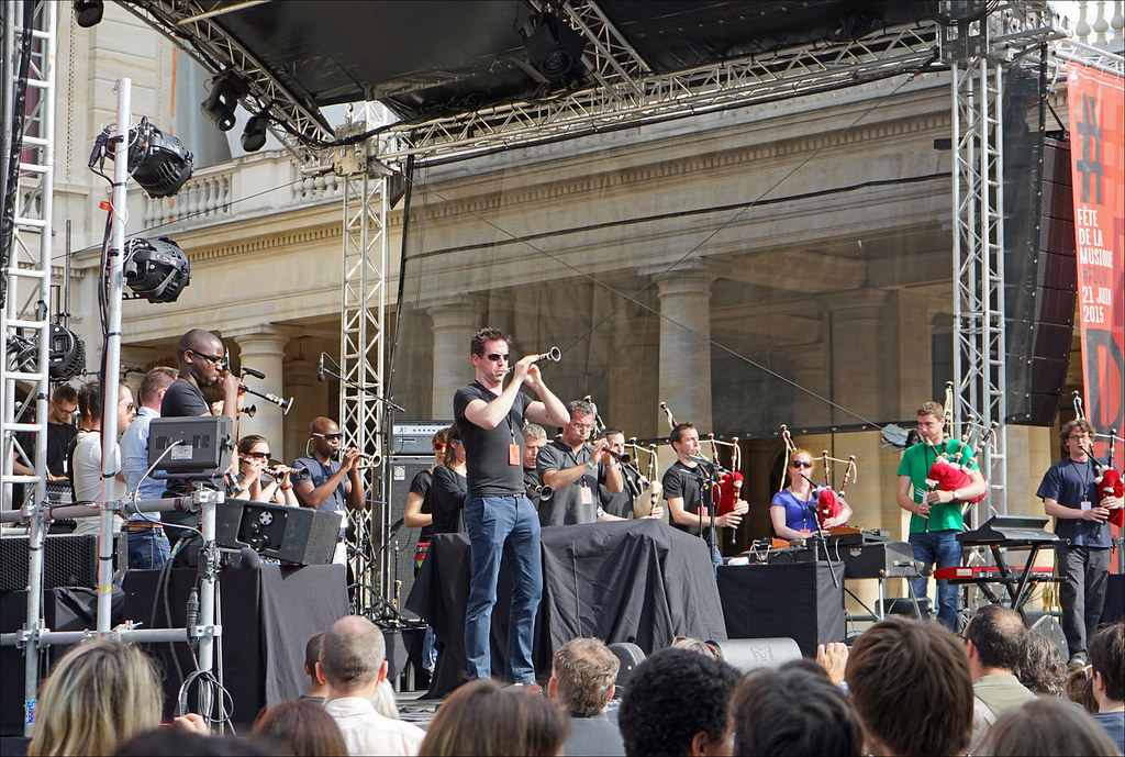 La fête de la musique au Palais Royal à Paris