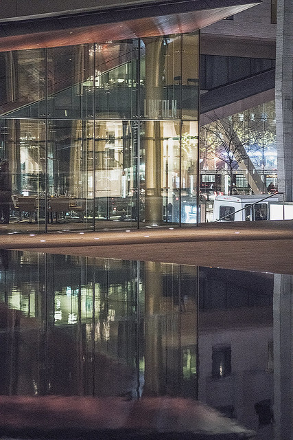 Reflections and Shadows at Reflecting Pool Lincoln Center (Winter Season 2016-2017 In NYC)