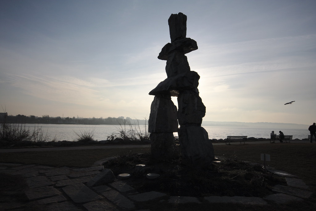 Tree Bark Inukshuk Inukshuk Silhouette