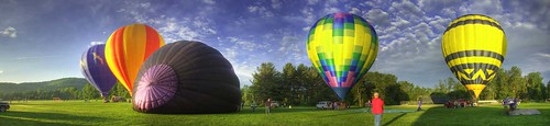 lighting county new york morning blue trees cambridge sky people newyork hot field clouds sunrise canon fun eos washington side balloon working panoramic hotairballoon launch hdr inflate lseries 40d