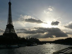 Tour Eiffel depuis le Pont de l'Alma