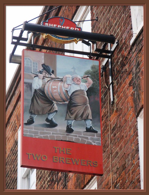 The Two Brewer's pub sign... historic High Street Rochester
