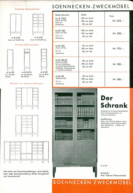 German Furniture Brochure, circa 1935