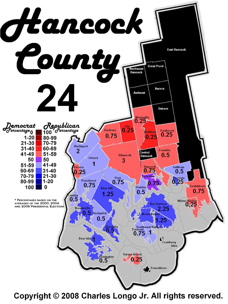 Hancock County Maine Political Map Hancock County Is A Flickr