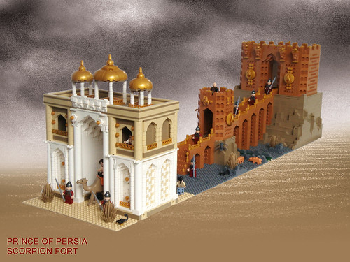 LEGO Prince of Persia MOC Scorpion Fort Alamut Gate Combination Model