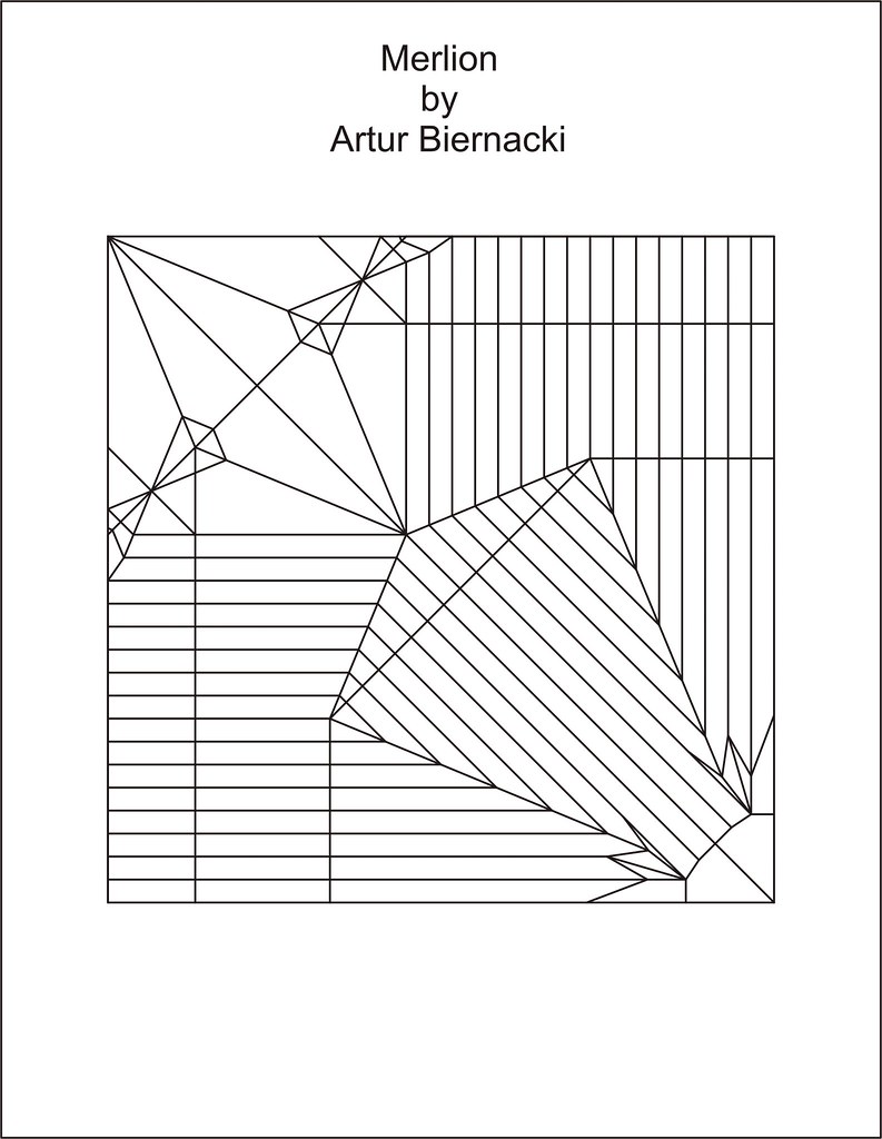 Merlon Pattern Merlion by Artur Biernacki- crease pattern | Arturori | Flickr