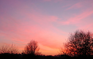 Flickr photo: Coucher de soleil en pays d'Orthe.