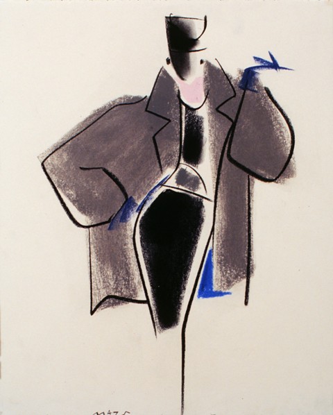 Fashion Illustration by Mats Gustafson (Swedish, 1951)