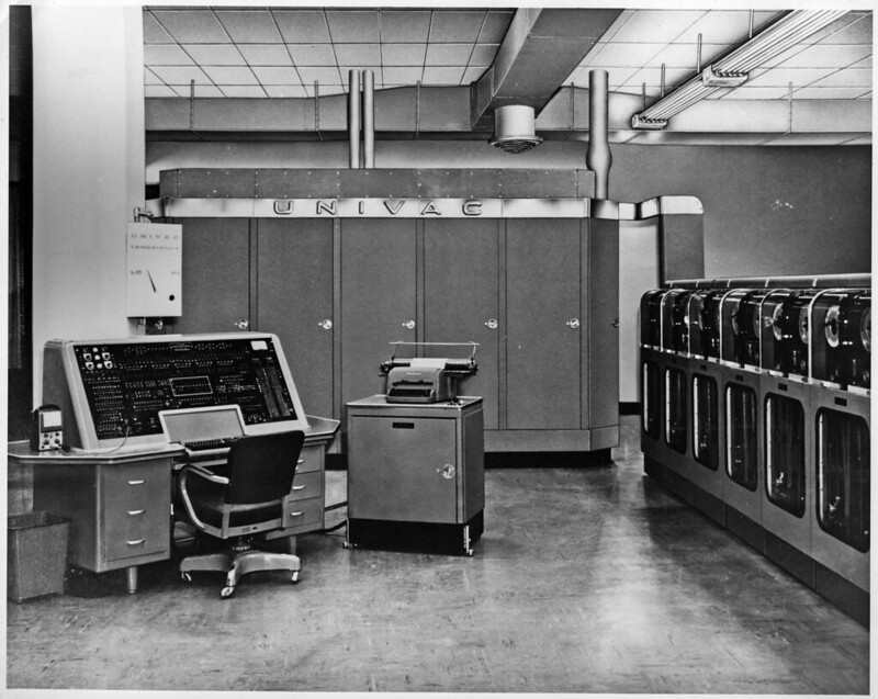 Univac 1951 UNIVAC, Invented In 1951. The First Commercial Computer,