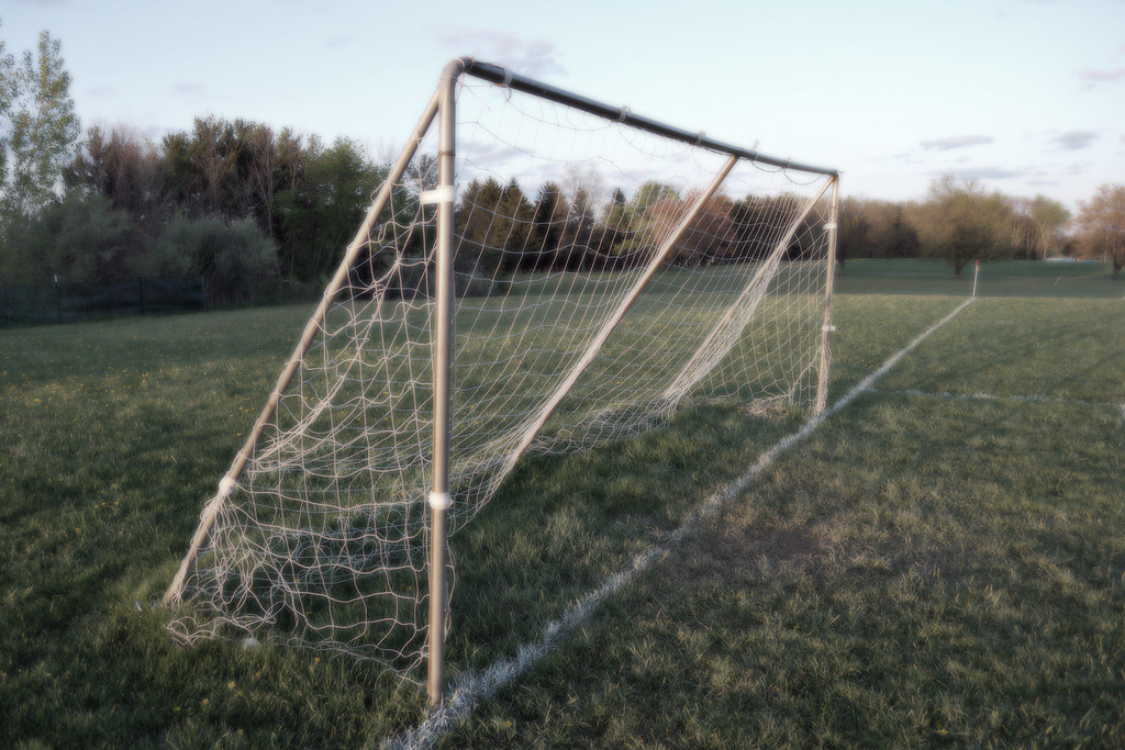 soccer goal side view