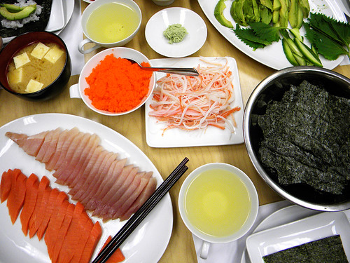 'roll your own' sushi party