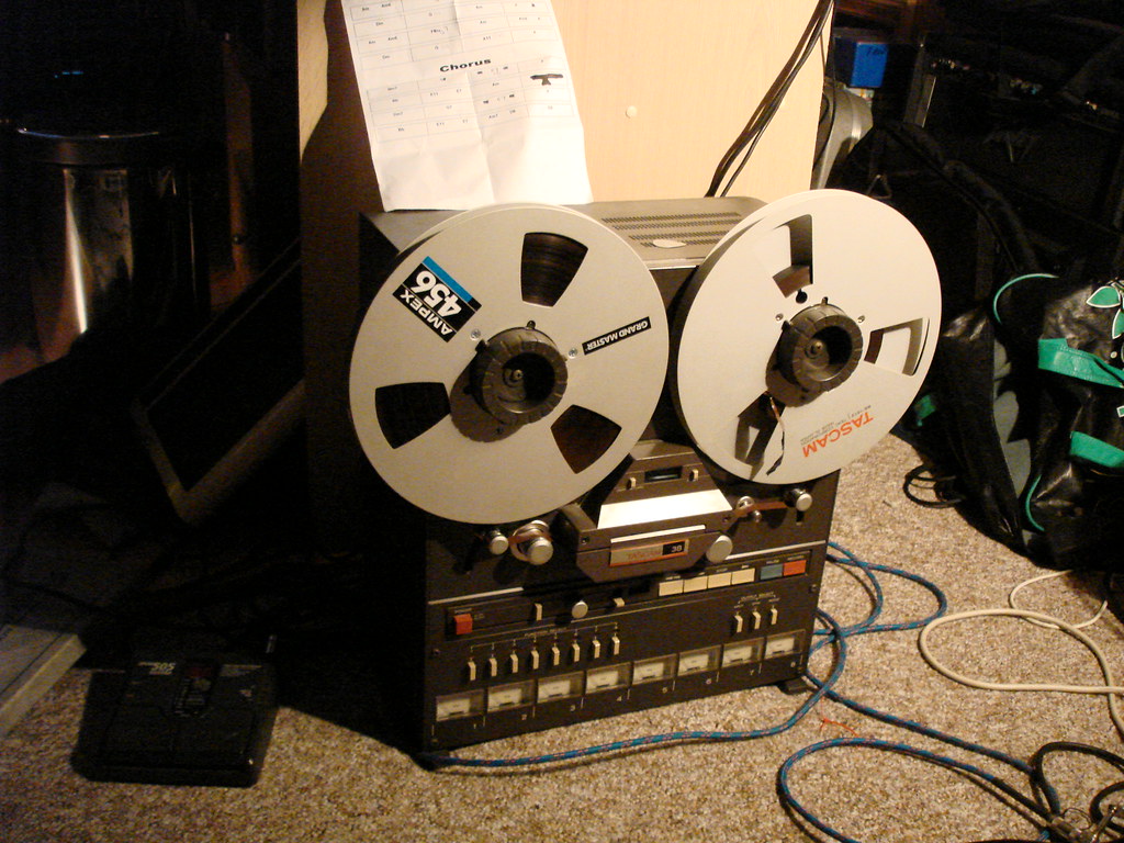 Retro tascam 38 reel to reel 8 track recorder, vintage tasc…