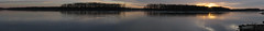 Confluence of the Illinois and Mississippi Rivers Panorama