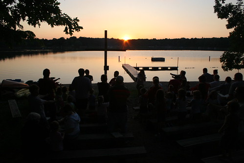 IMG_2713 by Chris Totsky, sunset camp lake cross campfire lutheran lcms kindercamp campluwisomo luwisomo