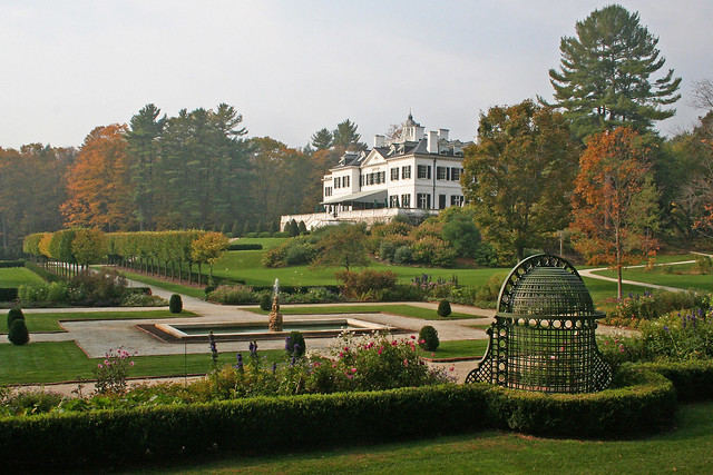 The Mount from the flower garden in fall by David Dashiell.jpg