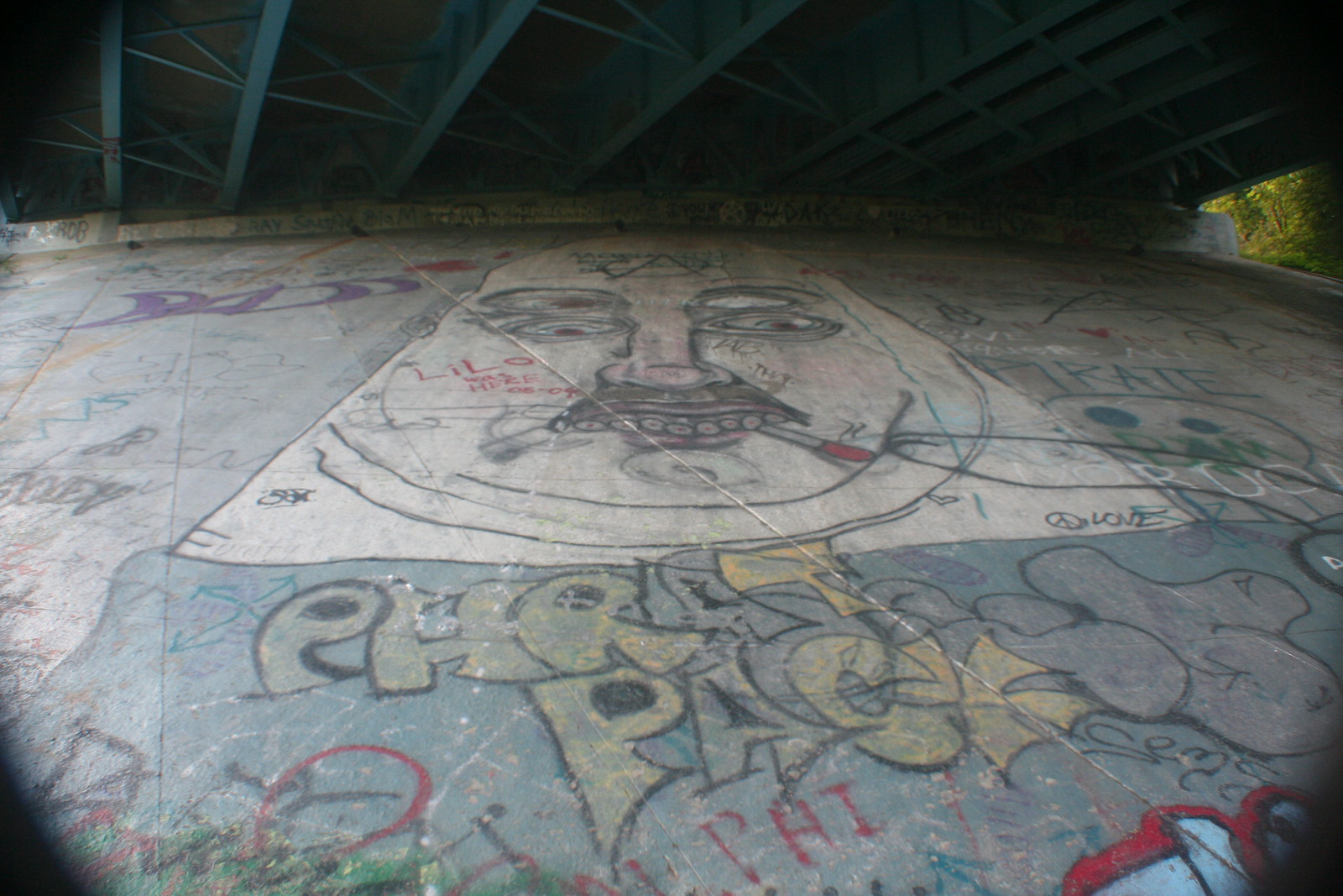 Graffiti under the Overpass