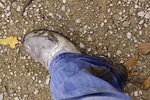 Muddy Shoes and Jeans