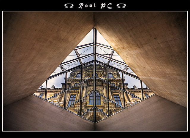 Paris - The Louvre under the small Pyramid :: HDR