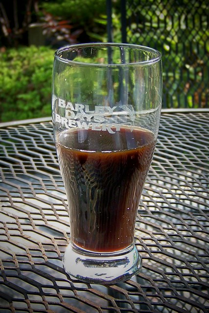 Glass of Black Creek's stout