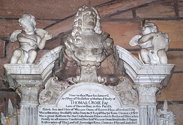 Staffordshire, Longdon -   great sufferer for ye Royal Martyr King Charles which reduced him and his family to a ruinous condition.