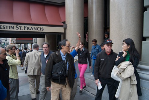 Unite Here Local 2 hotel workers protest for a fair contract at the Westin St Francis | by Steve Rhodes