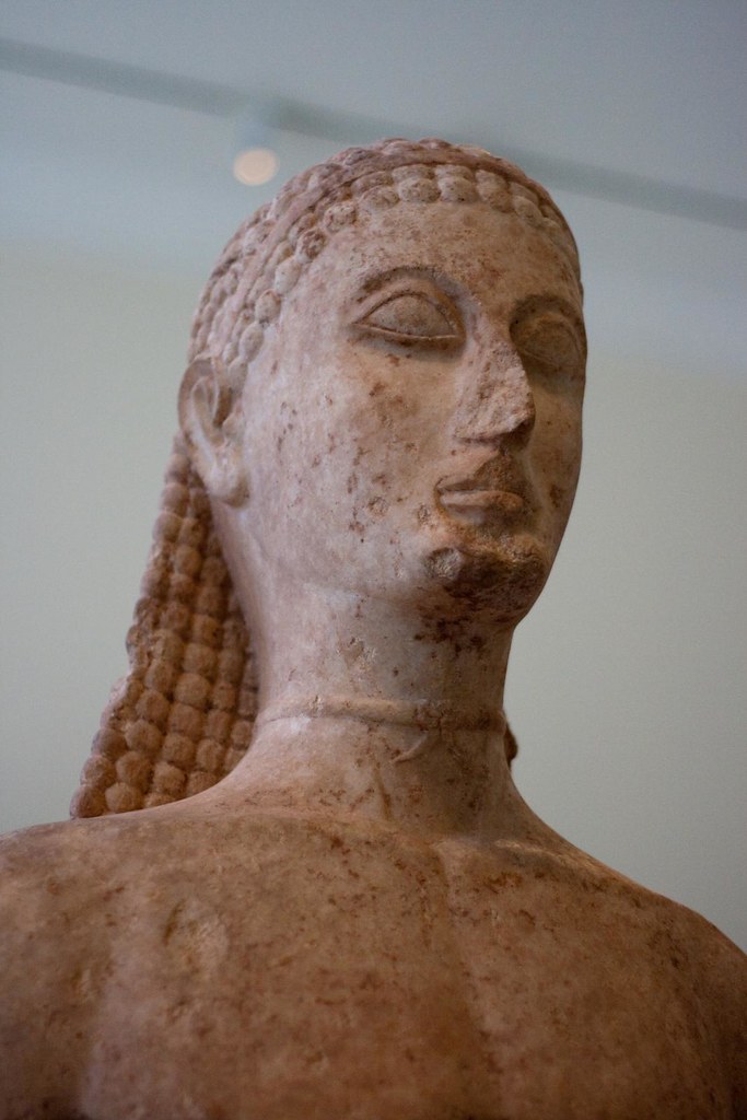 Kouros Greek Attic Marble ca. 590580 B.C. The Kouros yout… Flickr