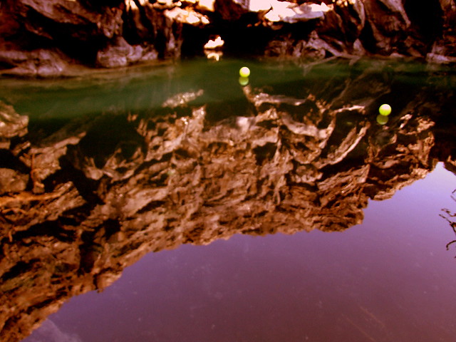 Reflection - The so called swimming pool  @ Guhantara - Cave Resort